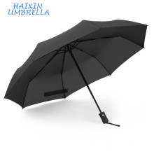 High Quality Promotional Customized 3 Foldable Automatic Windproof Travel Umbrella Rain Can Print Logo and Slogan